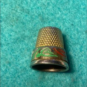 Vintage Collectable Toledo Thimble Sterling Silver